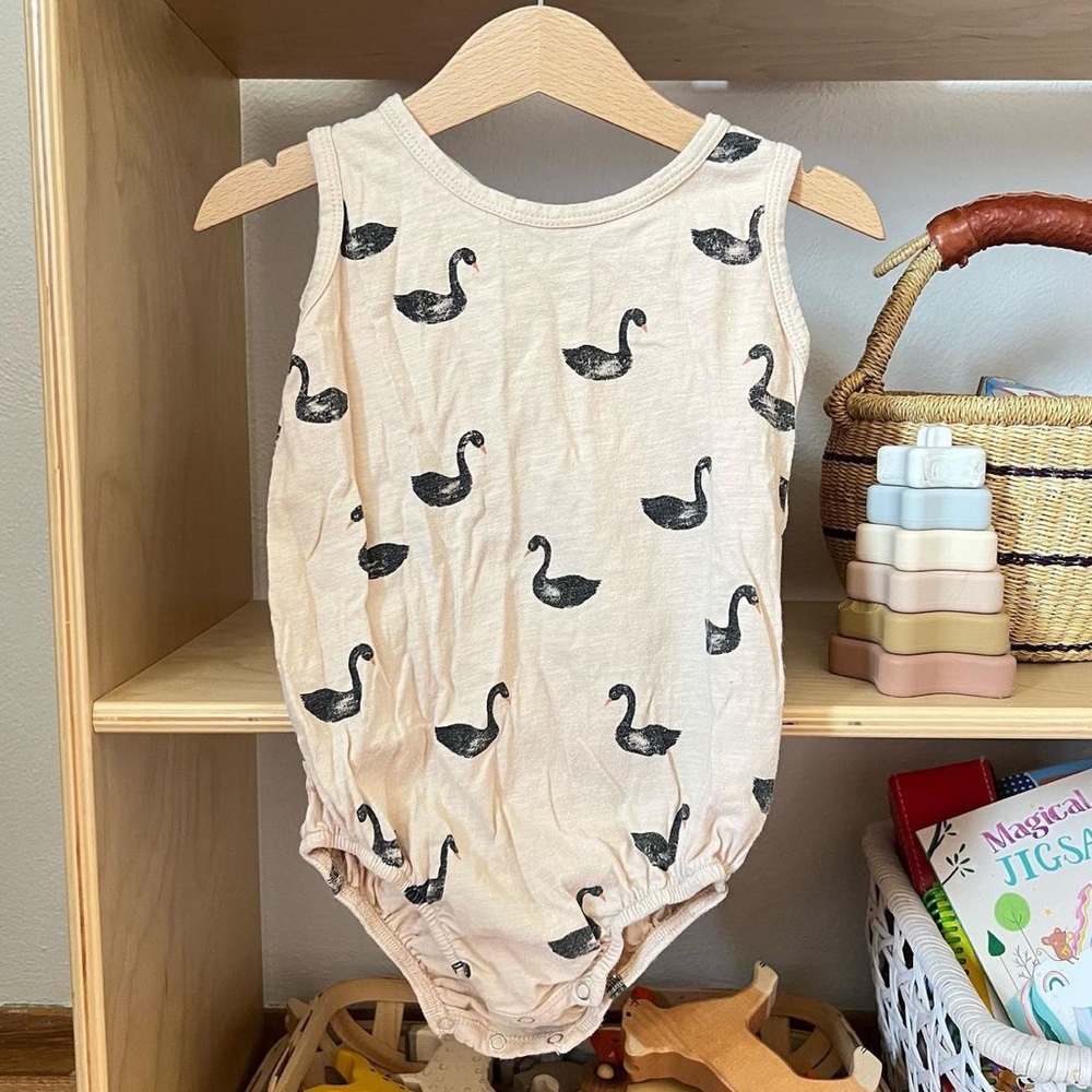 Rylee and Cru Swans Romper